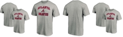 Fanatics Men's Heathered Gray Atlanta Braves Heart Soul T-shirt